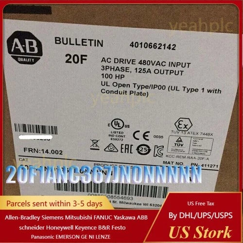 1PCS NEW Allen Bradley 20F1ANC367JN0NNNNN AC Drive US Free Tax