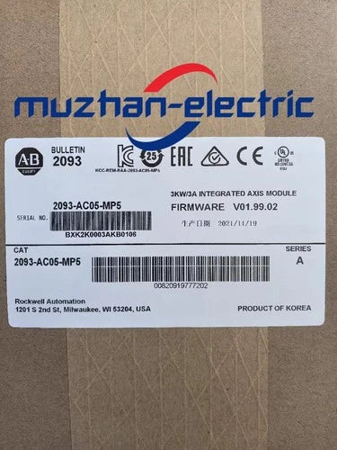 New Allen Bradley 2093-AC05-MP5 /A Kinetix 2000 3kW/3A Integrated Axis Module