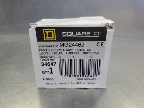 SQUARE D MG24462 4A SUPPLEMENTARY PROTECTOR.                               4E-21