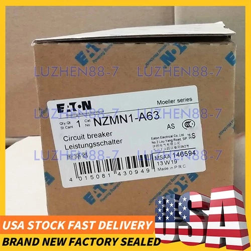 EATON NZMN1-A63 Moulded Case Circuit Breaker New Sealed Free Shipping
Opens in a new window or tab