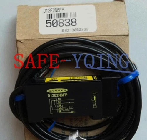 1PC NEW BANNER optical fiber sensor D12E2N6FP