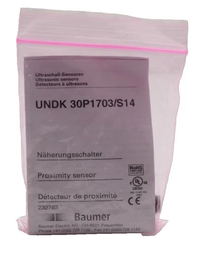 Baumer N?herungssensor Ultraschall | UNDK 30P1703/S14