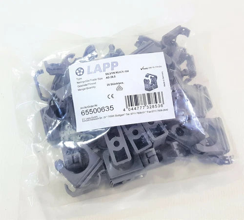 (3,50€ Einheit) 25 St¨¹ck LAPP 65500635 SILVYN Klick-RH AD 28,5  Schlauchhalter