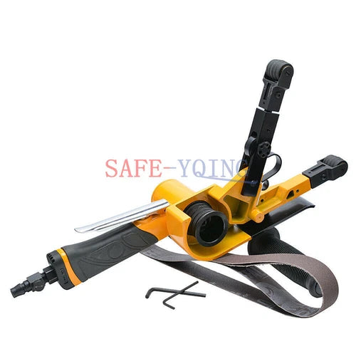 NEW 5-120MM Pneumatic round tube belt sander Air Stainless steel Tube polisher