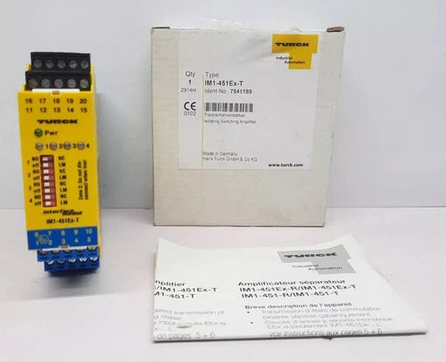 Amplificateur D'Isolation TURCK IM1-451EX-T 7541189
