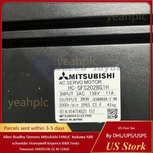 1Pcs new Mitsubishi HC-SFS202BG1H Servo Motor