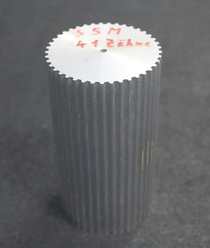 Aluminium Zahnwelle S5M-41 Profil: S5M - 41 Z?hne Gesamtl?nge verzahnt 120mm