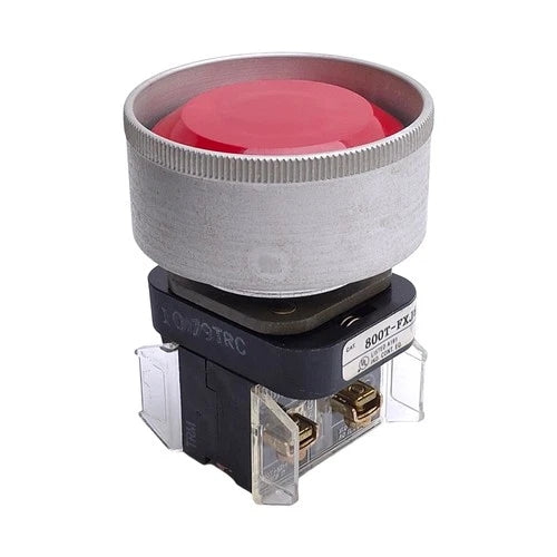 Allen Bradley 800T-FXJ6D4 E-Stop Button w/ Full Guard & 2 NC Contacts, 600V 10A