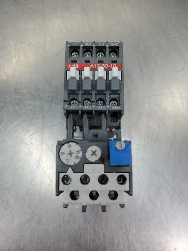 ABB A12-30-10 28A 1000VAC Contactor w/TA25-DU Auxiliary Contactor.         4A-43