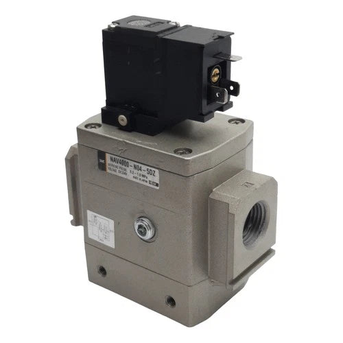 SMC AV4000-N04-5DZ Solenoid Soft Start Valve, 0.2-1.0MPa, 1/2in NPT, 24VDC Coil