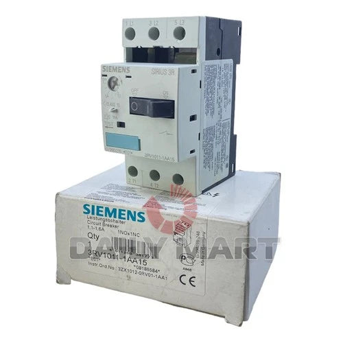 New In Box SIEMENS 3RV1011-1AA15 Circuit Breaker 1.1-1.6A