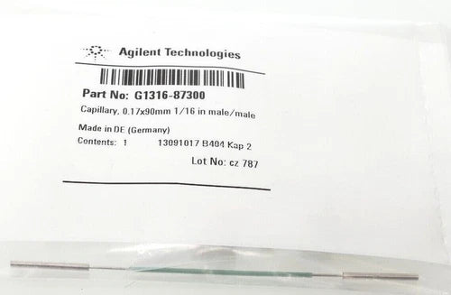 Agilent Technologies Capillary, 0.17x90mm 1/16 in male/male | G1316-87300