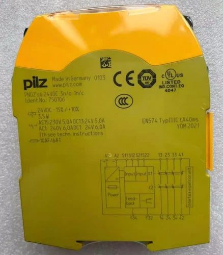 750106 New Sealed PILZ 750106 PNOZ s6 Safety Relay 24VDC