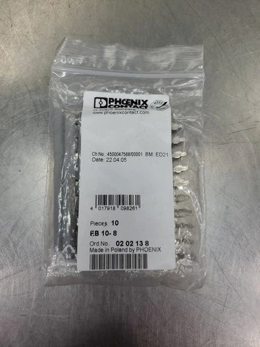 PHOENIX CONTACT EB10- 8 10-PIN Jumper Bridge, (0202138)                    4D-01