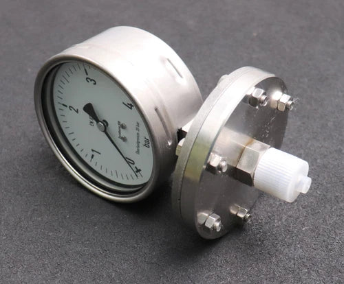 WIKA DURATHERM 600 Plattenfedermanometer Typ DDP-66 0-4bar G1/4