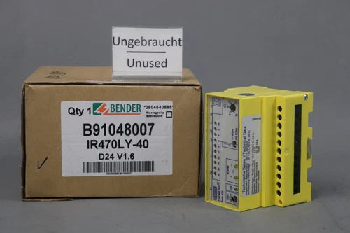 Bender IR470LY-40 Isolation Surveillance Device B91048007 D24 V1.6 Unused Boxed
