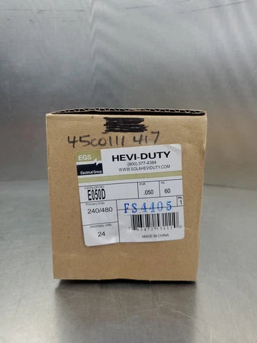 EGS/SOLA E050D CONTROL TRANSFORMER, .050 KVA, 240x480V, 24V.               4C-43