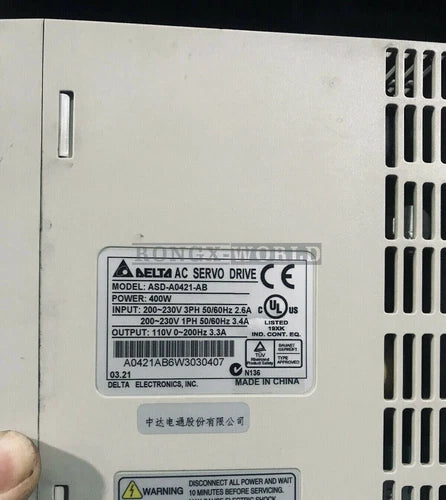 1Pcs Delta ASD-A0421-AB Drive Used