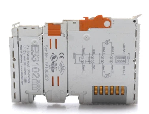Beckhoff EtherCAT-Klemme , 2-Kanal-Analog-Eingang | ES3102