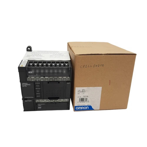 Omron CP1L-L14DT-A Programmable Controller, 100-240VAC, 8x Input 6x Output