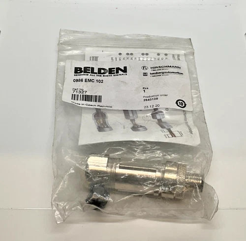 Conector circular Belden Hirschmann 71327 plugue 0986 EMC 102 novo