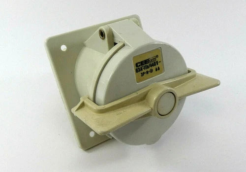 CEEform Anbausteckdose 63A-11h, 440V~, 5polig 12581, abgeschr?gt | ohne Dichtung