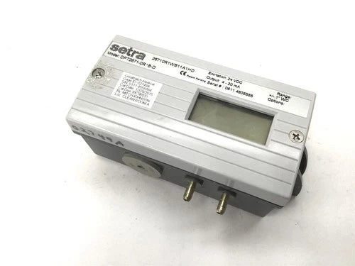 Setra DPT2671-0R1B-D Differential Pressure Transducer, Range: -0.1
