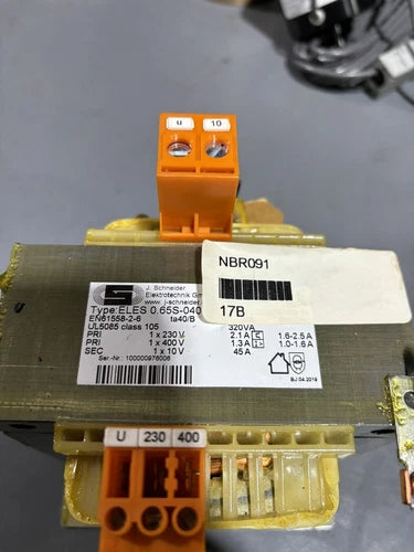 J. Schneider ELES 0.65S-0408T23001 TRANSFORMER EN 61558-2-6 Buhrs 9081-016