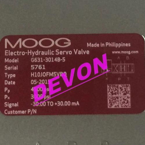 MOOG G631-3014B-5 Servo Valve G631-3014B-5
