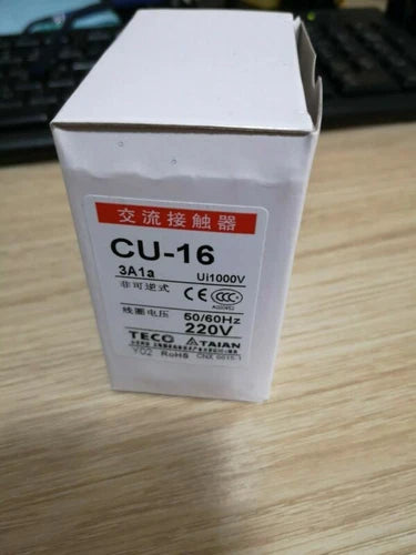 1PCS TECO CU-16 CU16 220VAC CONTACTOR IN BOX -NEW #TE