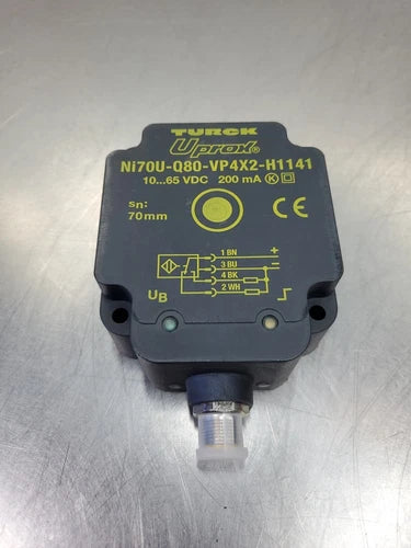 Turck Uprox Ni70U-Q80-VP4X2-H1141 Inductive Rectangular Sensor.            5E-19