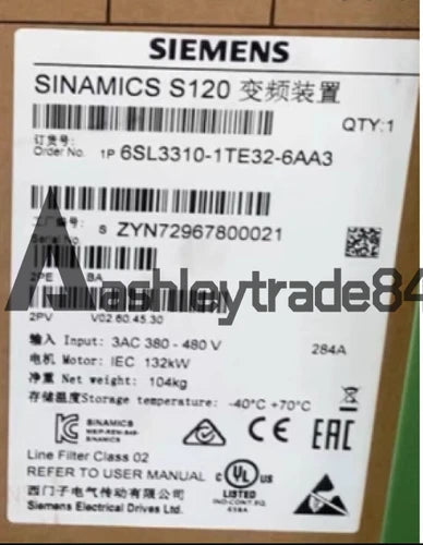 1PCS siemens 6SL3310-1TE32-6AA3 Inverter New