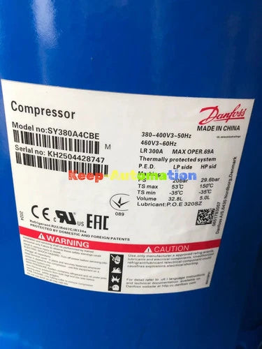 Danfoss SY380A4CBE central air conditioning compressor