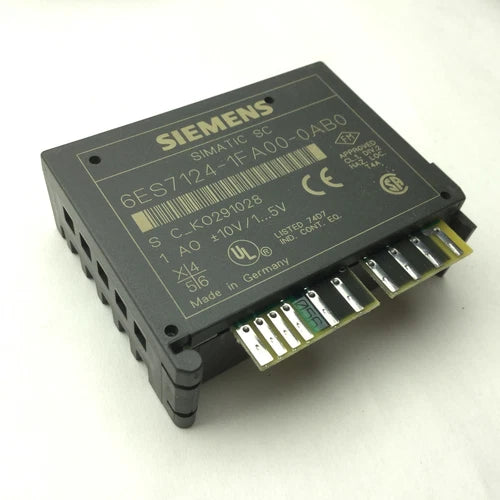 Siemens 6ES7 124-1FA00-0AB0 Analog Electronic Module, 1 Output, Simatic SC