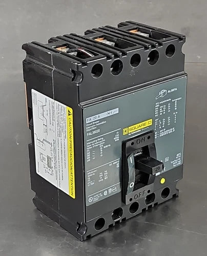 Square D FAL36020 Molded Case Circuit Breaker 20A 3 Pole.               Loc5E-17