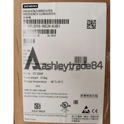 ONE NEW SIEMENS INVERTER 6SL3210-1KE24-4UB1 6SL3 210-1KE24-4UB1