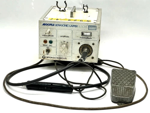 DME Argofile UL501B Ultrasonic Lapper w/ Cables and Foot Pedal