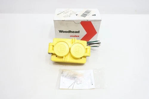 Woodhead 1301460131 60W47DPLX Receptacle Female Double Coverpit 15a 125v-ac