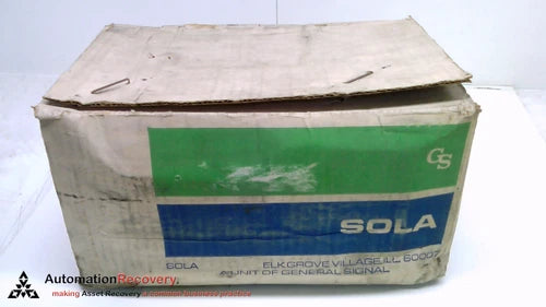 SOLA ELECTRIC 28-24-280-0, POWER SUPPLY, 24 VDC, 8A, 115VAC, 60HZ, NEW #221129