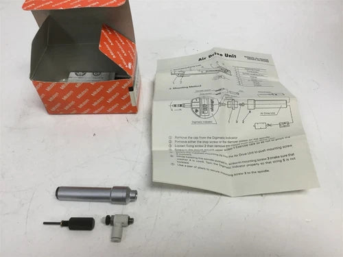 New Mitutoyo 903298 Air Drive Unit 3/16 NPT Flow Control Fitting Included