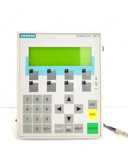 SIEMENS  6AV3 607-1JC20-0AX1  OPERATOR PANEL OP7-DP