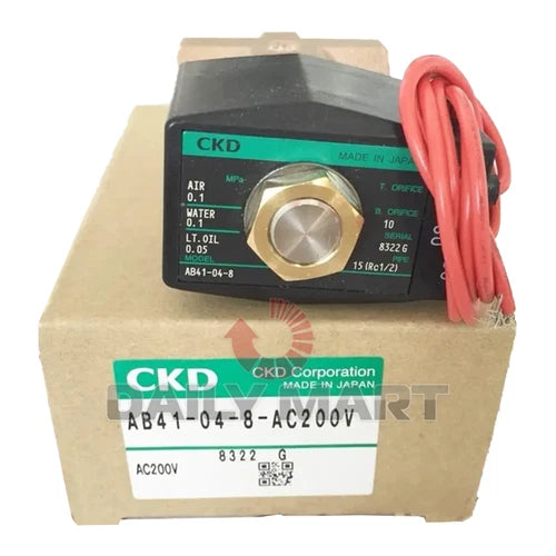 New In Box CKD AB41-04-8-AC220V Solenoid Valve 220V