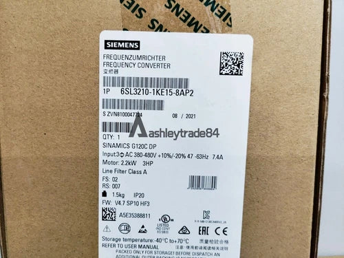 1PC NEW SIEMENS INVERTERS 2.2KW 6SL3210-1KE15-8AP2 6SL3 210-1KE15-8AP2