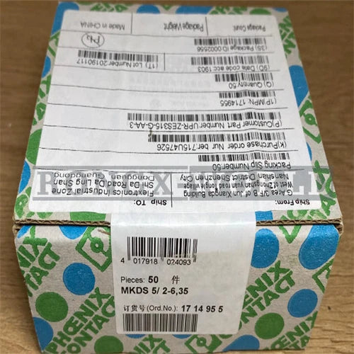 50PCS Phoenix Contact PCB wiring terminal MKDS5/2-6.35 MKDS 5/2-6.35 1714955 NEW