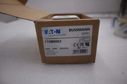BUSSMANN EATON CORPORATION 170M6662 / 170M6662 (NEW IN BOX) STOCK G392A
Opens in a new window or tab