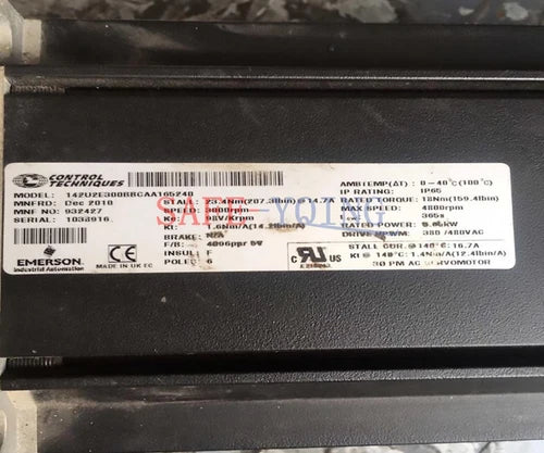 1PCS EMERSON CONTROL TECHNIQUES SERVO MOTOR 142U2E300BBCAA165240 USED