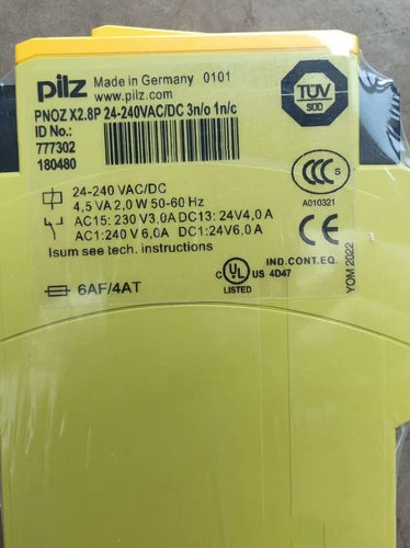 777302 New Sealed PILZ 777302 PNOZ X2.8P 24-240VAC/DC 777302