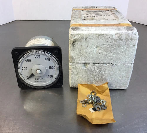 YOKOGAWA / GE  103191HEPK7KND/UL  0-1200 AMPS METER 4-20 MA DC.     6D