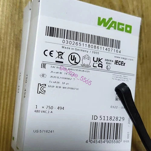 1 PCS New WAGO Module 750-494 Fedex or DHL