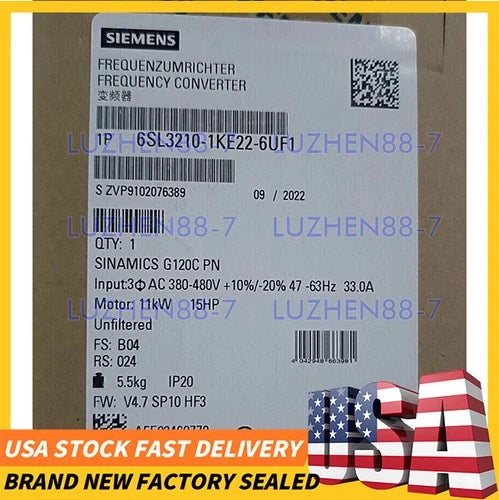 Siemens  6SL3210-1KE22-6UF1 / 6SL3 210-1KE22-6UF1 Brand New  Fast deliveryOpens in a new window or tab